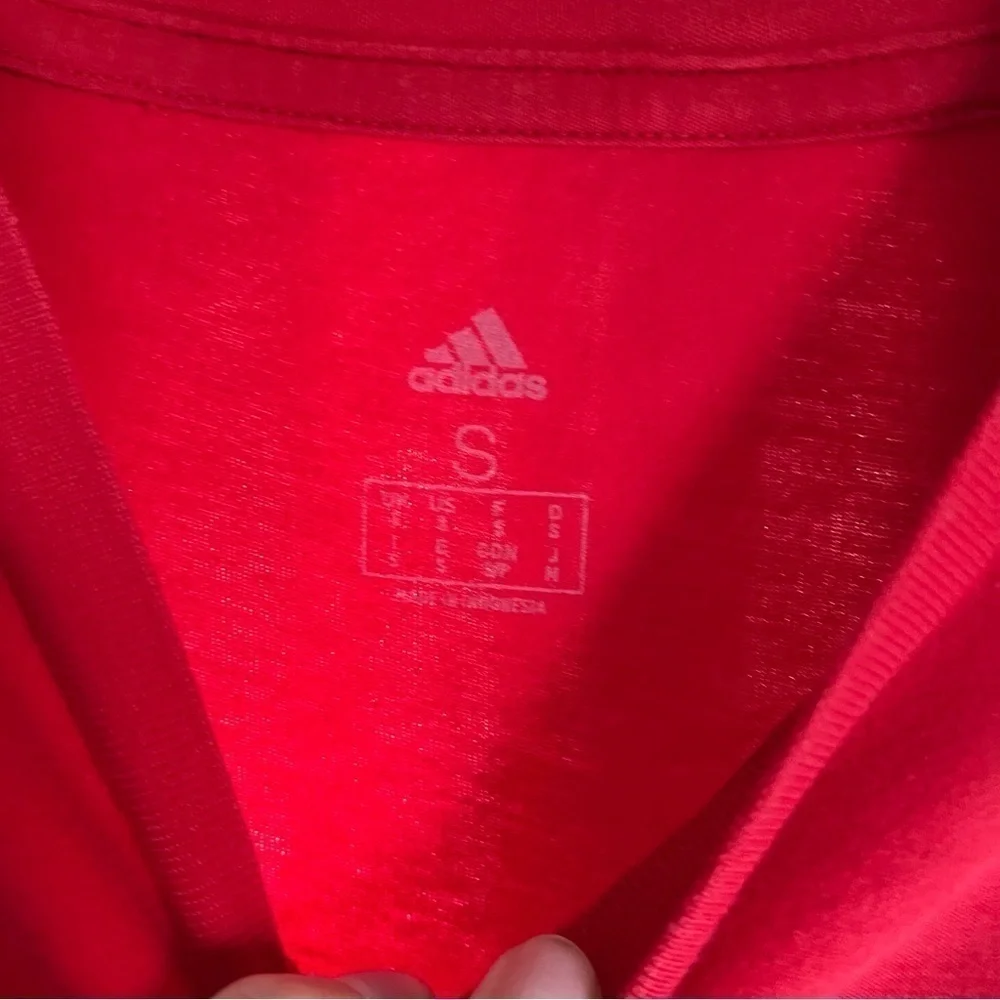 Adidas Red Americana Logo Tank with Contrast Stitching Size Small